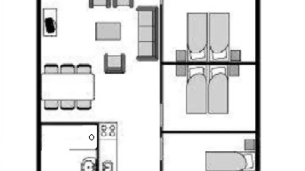 Plattegrond Bungalowtype Comfort Sauna 6 B